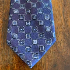Canali silk blue tie square design